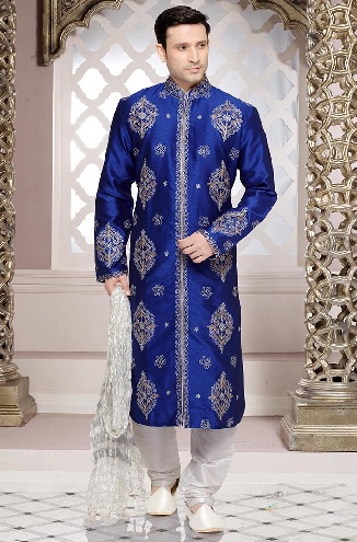 15 Trending Designs of Blue Kurta Pajama for Traditional Look
