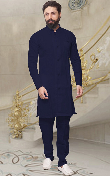 15 Trending Designs of Blue Kurta Pajama for Traditional Look