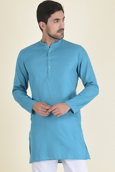15 Trending Designs of Blue Kurta Pajama for Traditional Look