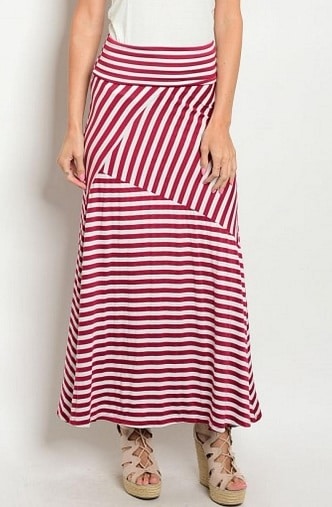 10 Trending Striped Design Skirts Are Never Go Out Of Fashion