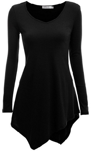 9 New Collection of Black Tunic Designs for Women