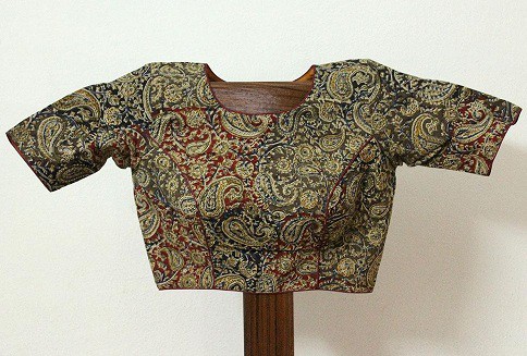 15 Beautiful Kalamkari Blouse Designs To Make It Look Fashionable