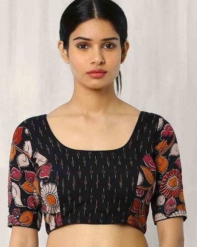 15 Beautiful Kalamkari Blouse Designs To Make It Look Fashionable