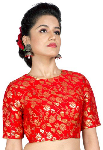 15 Beautiful Brocade Blouse Designs For A Stylish Look