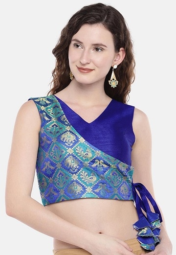 15 Beautiful Brocade Blouse Designs For A Stylish Look