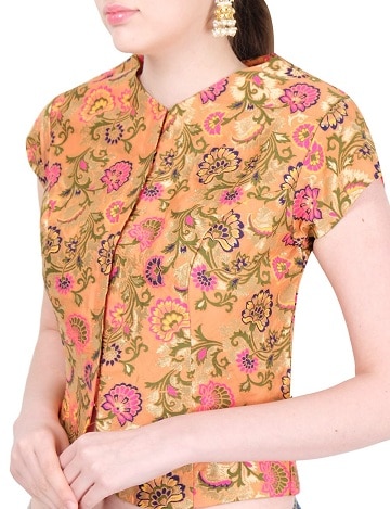15 Beautiful Brocade Blouse Designs For A Stylish Look