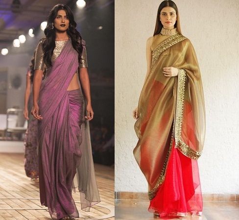 10 Trending Designs of Organza Sarees For Mesmerize Look