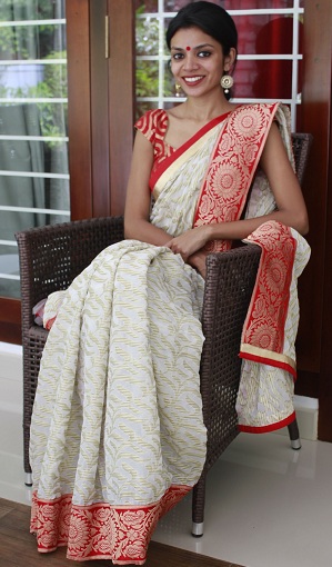 10 Beautiful Pattern of Muslin Sarees for Royal Look