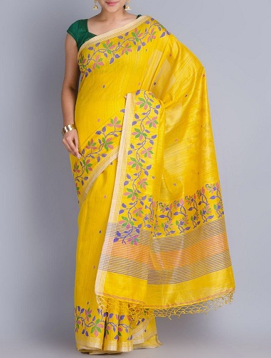 10 Beautiful Pattern of Muslin Sarees for Royal Look