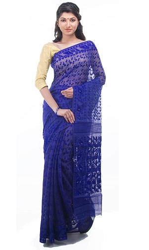 10 Beautiful Pattern of Muslin Sarees for Royal Look