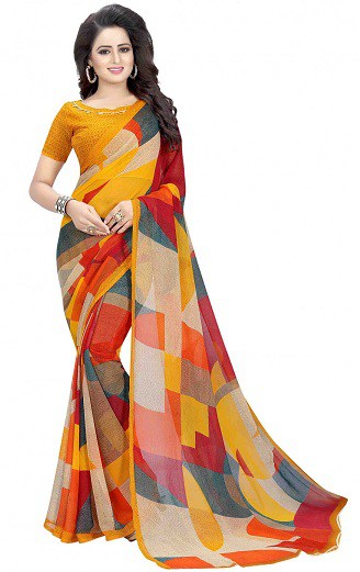 15 Beautiful Designs of Multi Colour Sarees for Bright Look