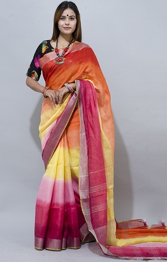 15 Beautiful Designs of Multi Colour Sarees for Bright Look