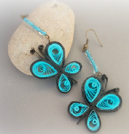 15 Simple and Latest Paper Quilling Earrings Designs