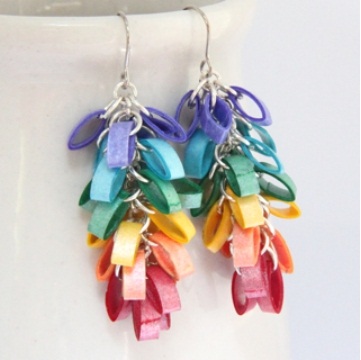 15 Simple and Latest Paper Quilling Earrings Designs