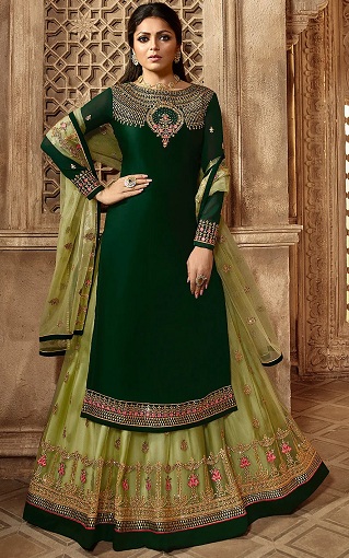 15 Stunning Green Lehenga Choli Designs for Trendy Look