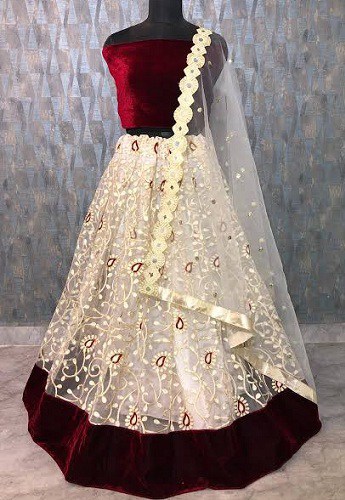 10 Beautiful Maroon Lehenga Choli Designs for Trendy Look