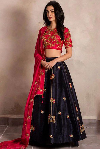 10 Beautiful Maroon Lehenga Choli Designs for Trendy Look