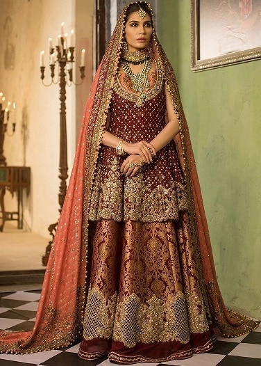 10 Beautiful Maroon Lehenga Choli Designs for Trendy Look