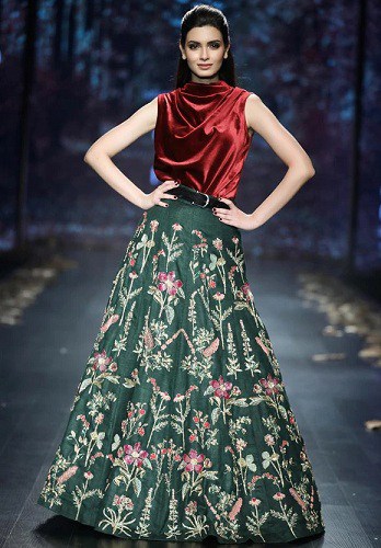 10 Beautiful Maroon Lehenga Choli Designs for Trendy Look