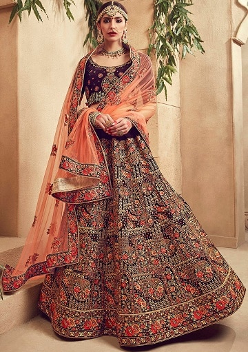 10 Stunning Purple Lehenga Choli Designs For Luxurious Look