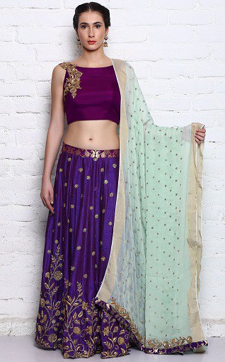10 Stunning Purple Lehenga Choli Designs For Luxurious Look