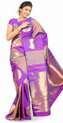 20 Stunning Violet Saree Designs for Alluring Look