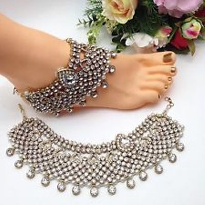 9 New Designs of Bridal Anklets for Wedding in India