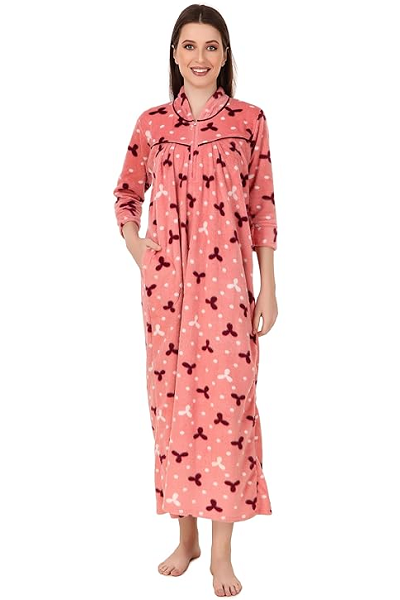 9 Comfortable Models of Winter Nighties for Warmness