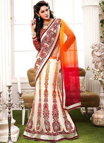 35 Beautiful Collection Lehenga Saree Designs for High End Occasions
