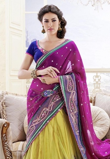 35 Beautiful Collection Lehenga Saree Designs for High End Occasions