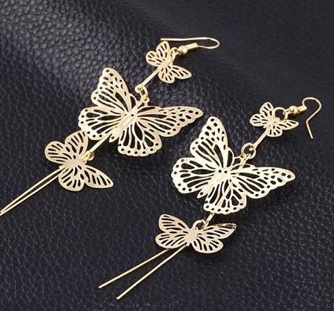 9 Attractive Models of Butterfly Earrings for Girls in Trend