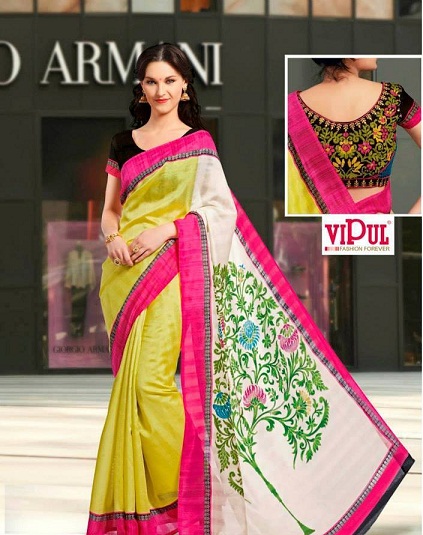 10 Stunning Designs of Vipul Sarees for Bright Look