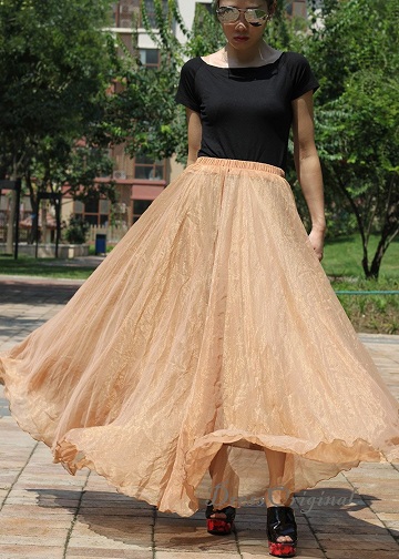 Chiffon Skirts Collection - Try 15 These Latest Designs for Stylish Look