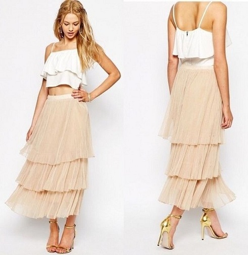 Chiffon Skirts Collection - Try 15 These Latest Designs for Stylish Look