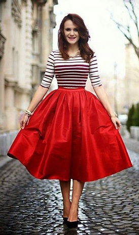 A-Line Skirts for Women - 15 New Designs for Trending Look