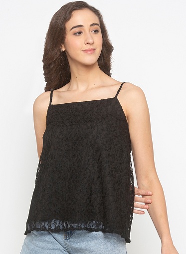 30 Trendy Designs of Black Tops for Women in Fashion