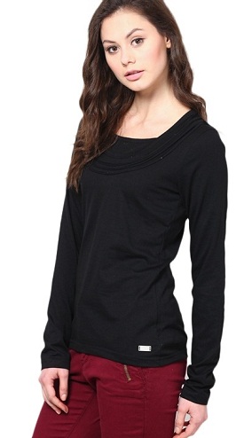 30 Trendy Designs of Black Tops for Women in Fashion