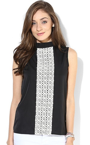 30 Trendy Designs of Black Tops for Women in Fashion