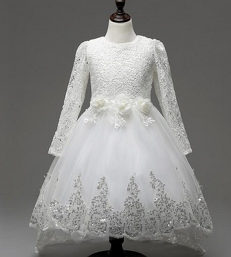 15 Beautiful Models of White Frocks for Women and Kid Girl