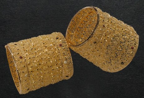 9 Stunning Designs of 1 Gram Gold Bangles For Women