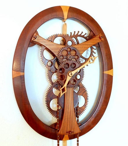 15 Simple &amp; Latest Wooden Clock Designs With Pictures