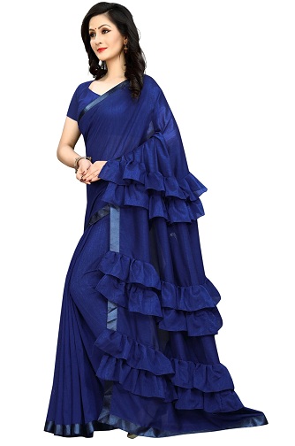 Ruffle Sarees - Try These 20 Gorgeous and Trending Designs