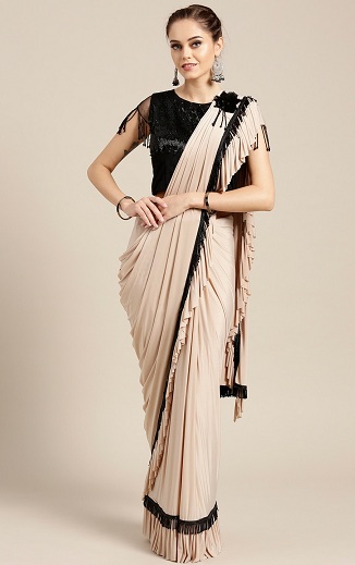 Ruffle Sarees - Try These 20 Gorgeous and Trending Designs