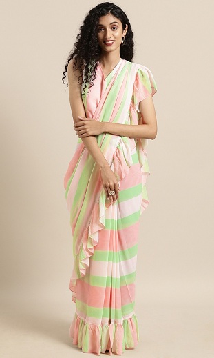 Ruffle Sarees - Try These 20 Gorgeous and Trending Designs