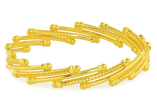 15 New Collection of 22k Gold Bangles Designs For Modern Women