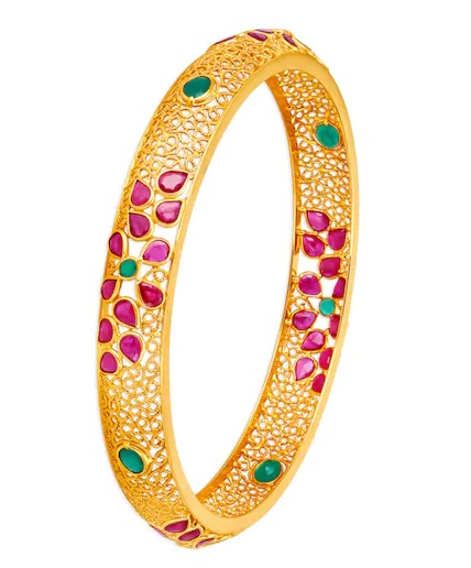 15 New Collection of 22k Gold Bangles Designs For Modern Women