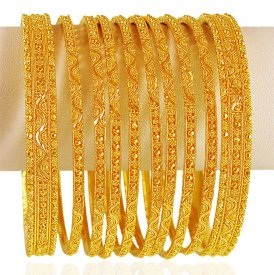 15 New Collection of 22k Gold Bangles Designs For Modern Women