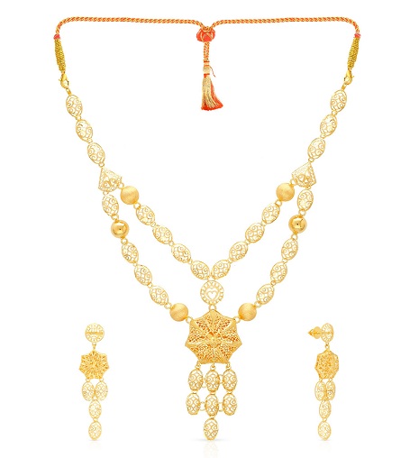 15 Beautiful Collection of 25 Grams Gold Necklace Designs In India