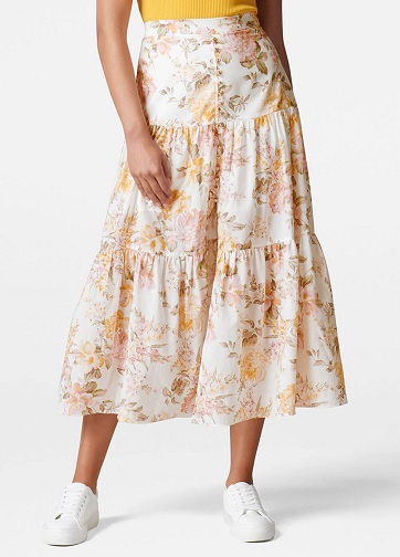 25 Beautiful Designs of Floral Skirts for Charming Look