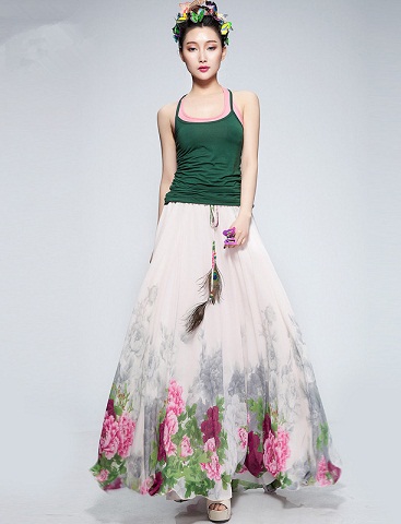25 Beautiful Designs of Floral Skirts for Charming Look
